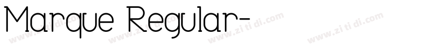 Marque Regular字体转换